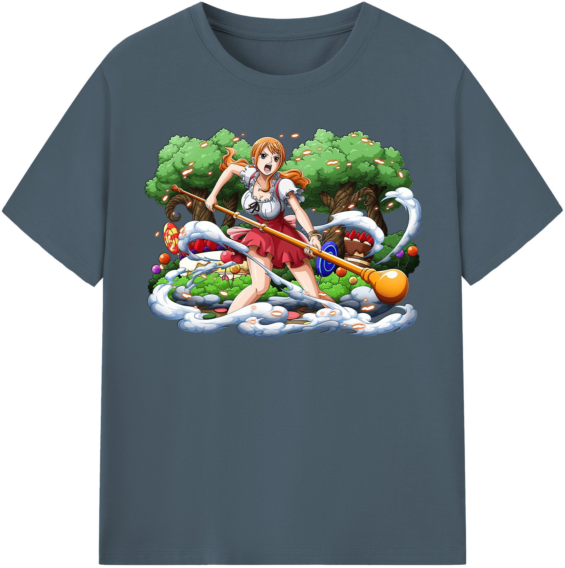 ワンピース ナミ ONE PIECE Nami 綿100％半袖Tシャツ（フロントプリント）